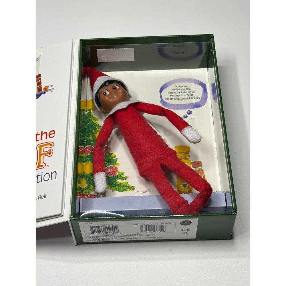 The Elf on the Shelf Christmas Tradition Boy Scout Elf Dark Skin Brown Eyes Book